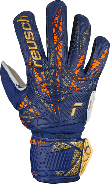 Reusch Attrakt Solid 5470515 4410 blue orange gold front